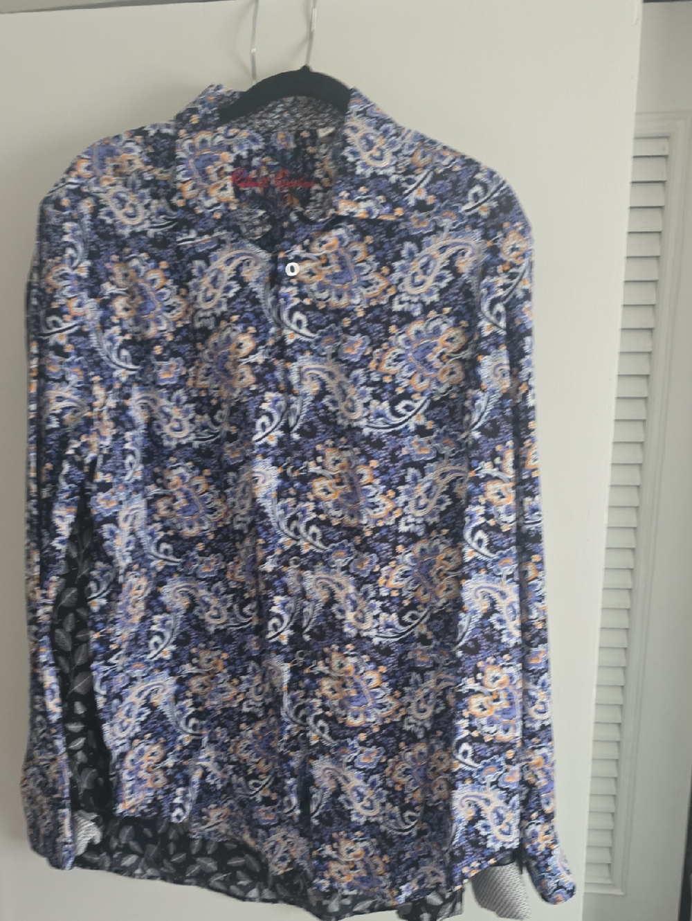 Robert Graham Paisley Long-Sleeve Shirt - Blue & White
